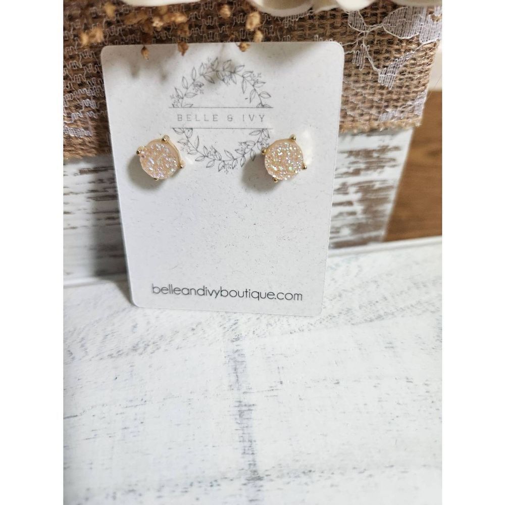 GoDruzy Style Stud Earrings | Approx. 1/2" Diameter